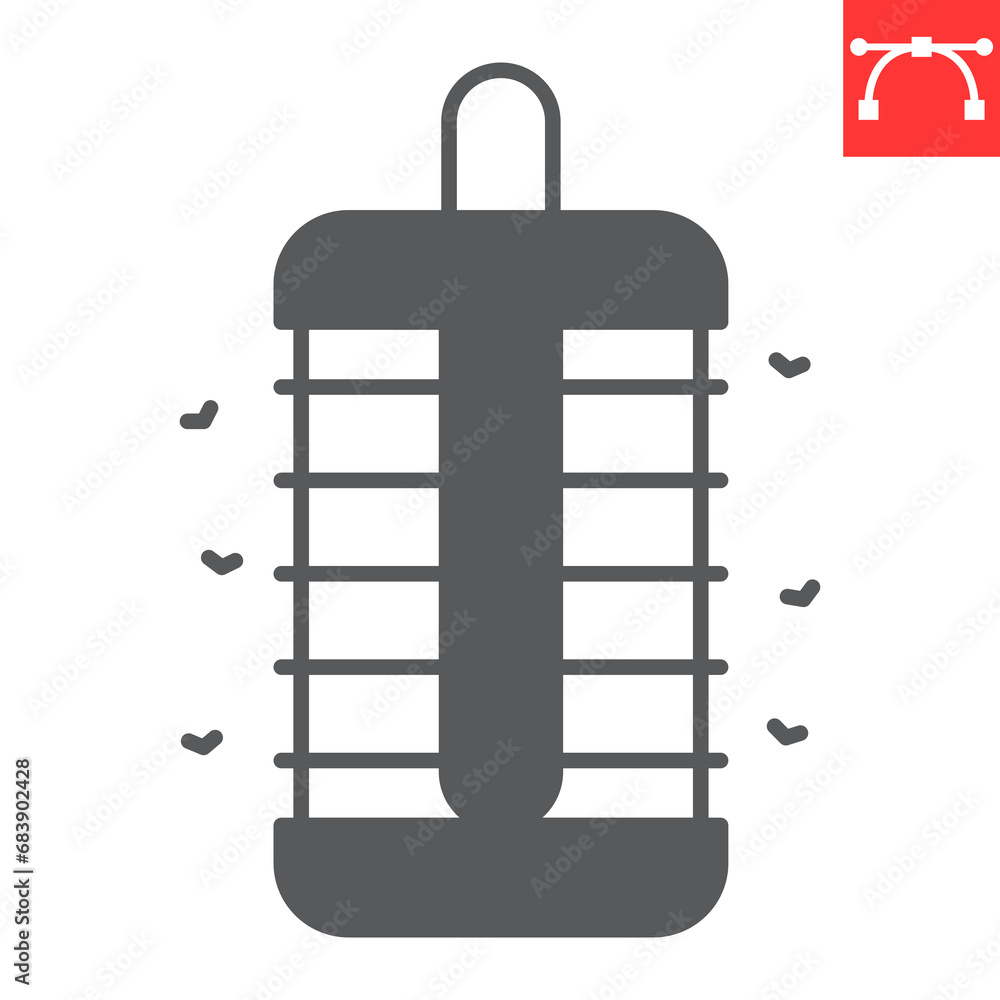 Insect trap glyph icon, pest control and kill mosquito, electric insect trap icon vector icon, vector graphics, editable stroke solid sign, eps 10. Insect trap glyph icon, pest control and kill mosquito, electric insect trap icon vector icon, vector graphics, editable stroke solid sign, eps 10.