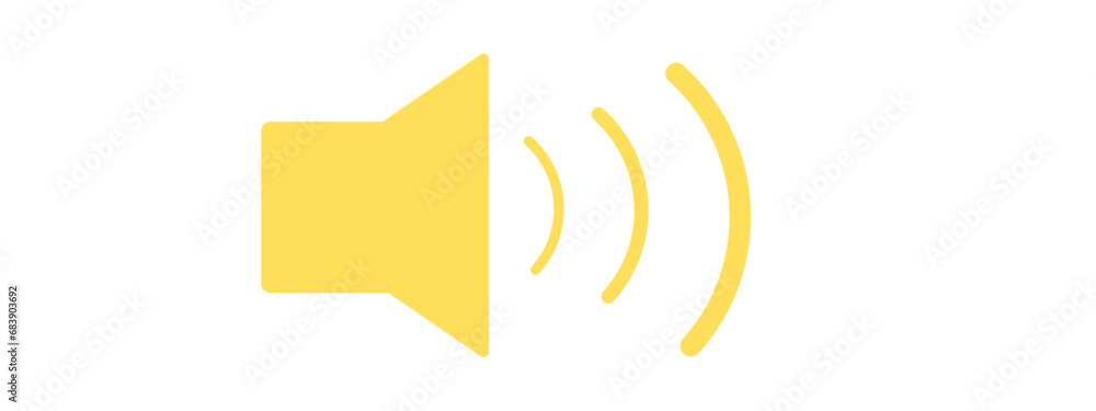Audio speaker volume icon on white
Audio speaker volume icon on white