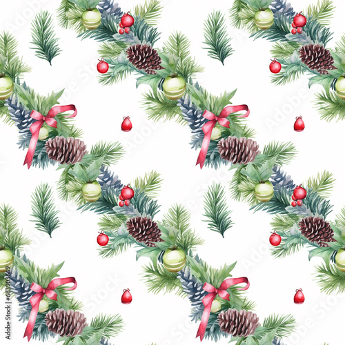 christmas background with cones