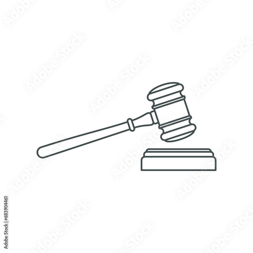 Illustration of law concept vector
