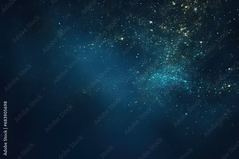 Celestial symphony. Captivating night sky background with abstract elements glowing stars and cosmic patterns creating magical and enchanting space