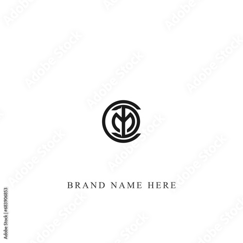 DMC logo. D M C design. White DMC letter. DMC, D M C letter logo design. Initial letter DMC linked circle uppercase monogram logo.
