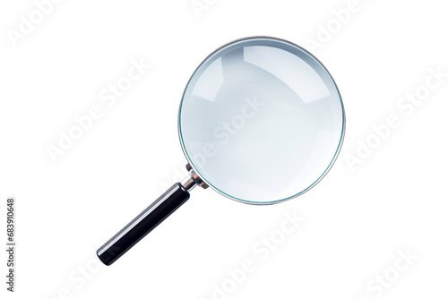 Magnifier isolated on Transparent background, Generative Ai