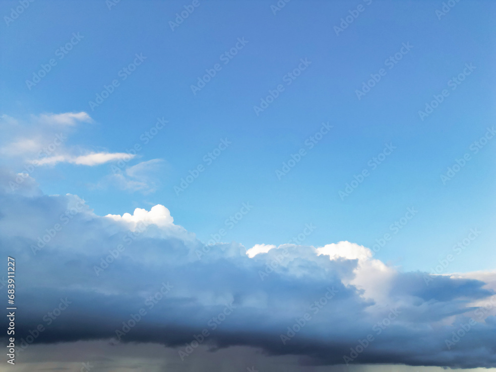 Obraz premium British Blue Sky with Clouds over England