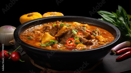  traditional  thai gaeng keow wan curry  cooked dish   photo