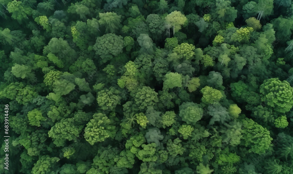 Forest and tree landscape texture abstract background, Aerial top view forest atmosphere area, Texture of forest view from above, Ecosystem and healthy ecology environment, Generative AI 