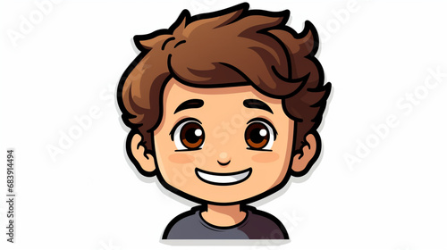 Wallpaper Mural Stickers en couleurs représentant un petit garçon. Autocollant, collage, créatif, scrapbooking .Pour conception et création graphique Torontodigital.ca