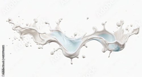 milk splash on white background Png