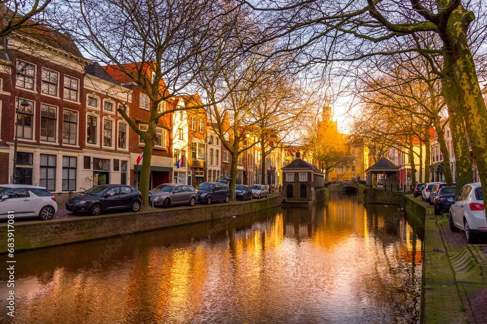 Canal in Gouda, The Netherlands