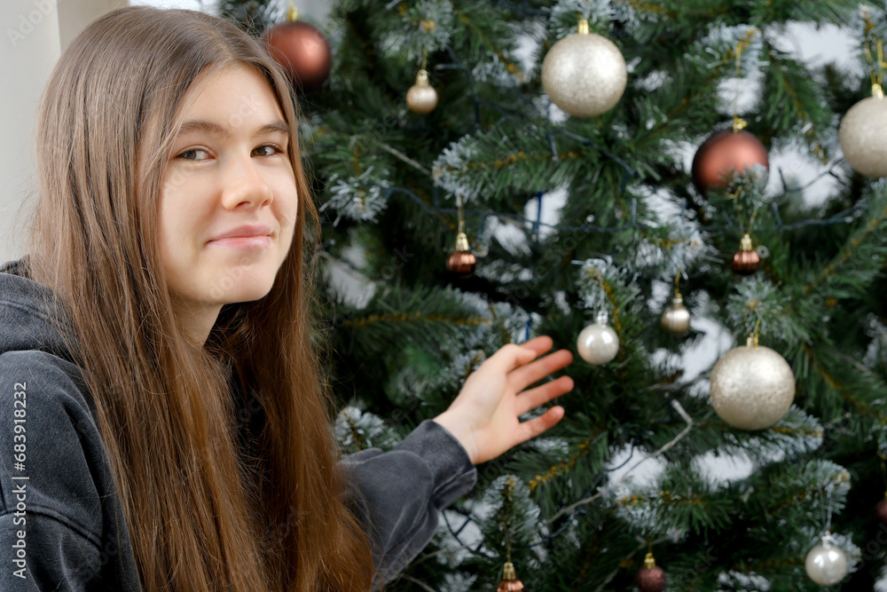 Portrait of a pretty girl with long hair Portrait of a pretty girl with long hair