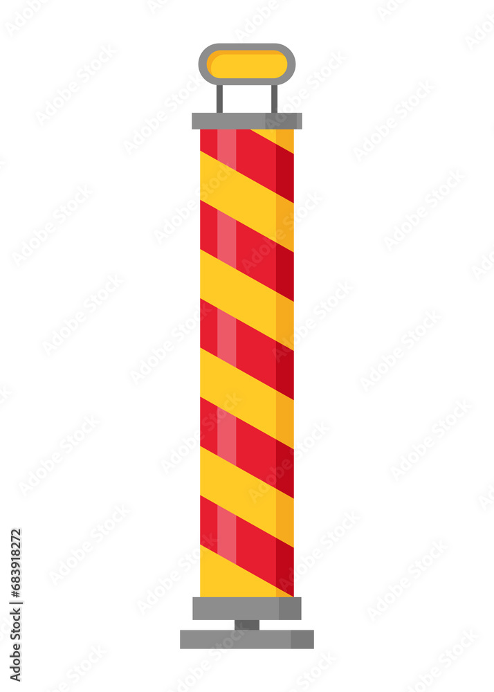Traffic road repair barrier. Safety barricade or warning alert signs. Streets symbol safe reconstruction, striped coloring of main planned works. illustration Traffic road repair barrier. Safety barricade or warning alert signs. Streets symbol safe reconstruction, striped coloring of main planned works. illustration