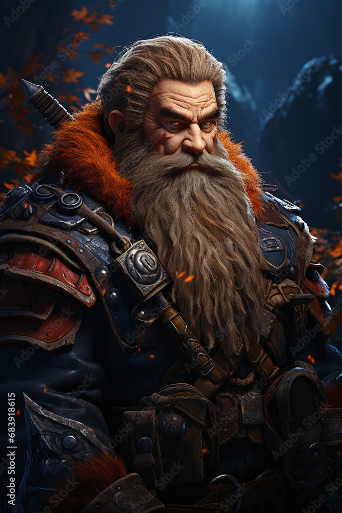 Obraz premium dwarf fighter