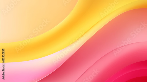Pink yellow Abstract background with waves