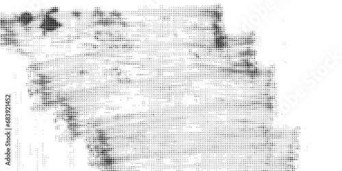 Grunge halftone spot. Black and white circle dots texture background. Spotted vector abstract texture. photo