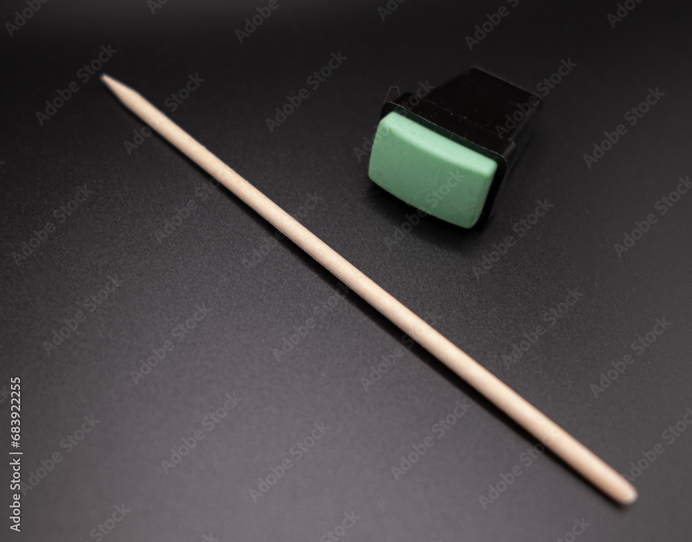 Magnet for manicure and wooden sticks for manicure and cuticles Magnet for manicure and wooden sticks for manicure and cuticles