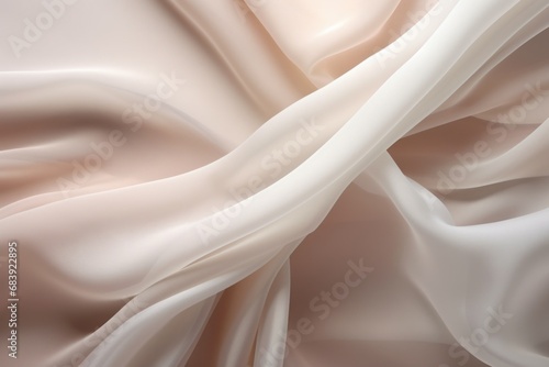 A close-up view of a white fabric. This versatile image can be used for various purposes