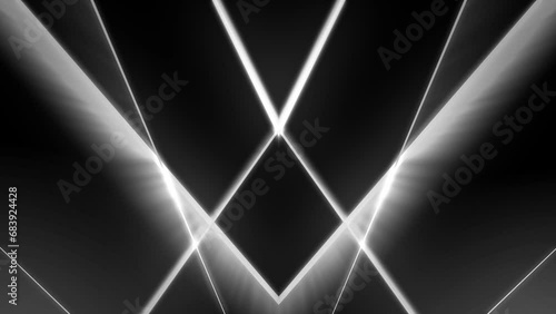 upbeat monochrome laser show vj loop animation