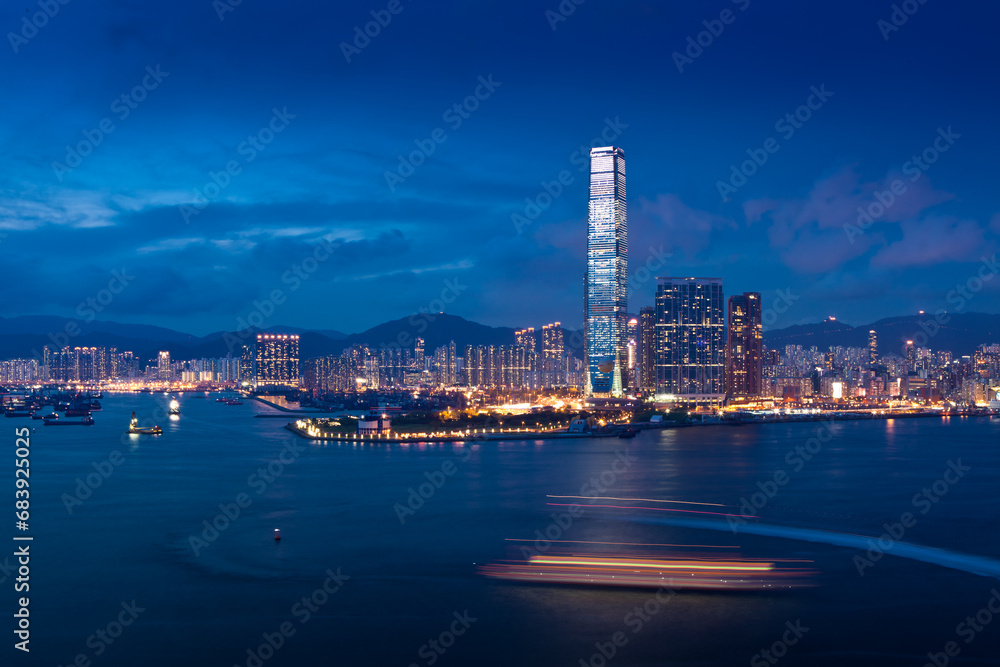 The ICC Hong Kong or International Commerce Center is Hong Kong's tallest building