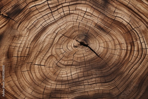 A close-up view of the intricate patterns and textures of a piece of wood. This image can be used to add a natural and rustic touch to various design projects