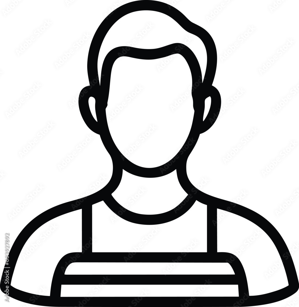 Man Icon. (Man, vector, line vector, graphic resources, man icons) Man Icon. (Man, vector, line vector, graphic resources, man icons)