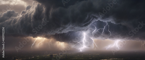 Atmospheric Dynamics: Dark Clouds and Lightning