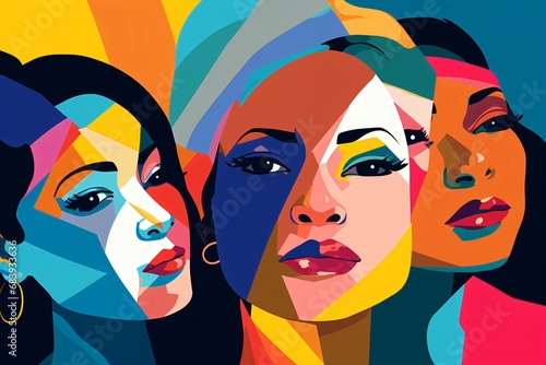 Poster design for women empowerment, gender equality, and diversity