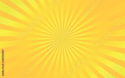 Golden Rectangle Backgrounds - Gradient in Orange and Yellow with Radial Sunburst