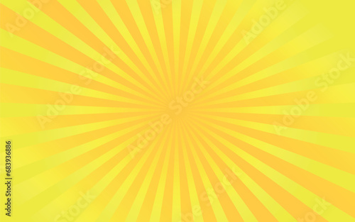 Golden Rectangle Backgrounds - Gradient in Yellow and Orange with Radial Sunburst