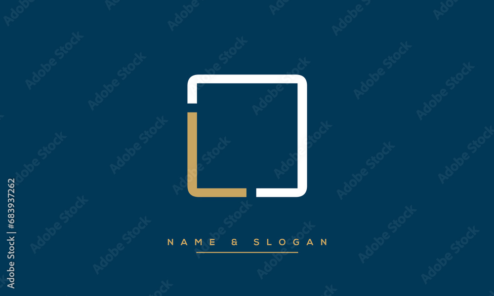 Alphabet Letters LO or OL Logo Monogram Alphabet Letters LO or OL Logo Monogram