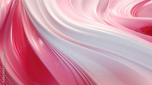 Creative abstract wallpaper in 3d render illustration style. Neutral background for presentation or banner in pastel pink color.
