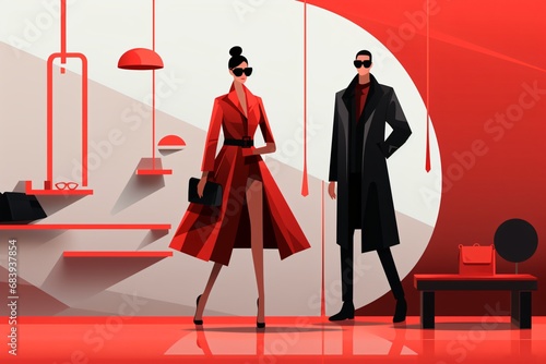 Fashion models showcasing the latest fashion in an event