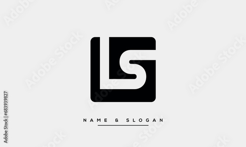 Alphabets LS or SL Logo Monogram