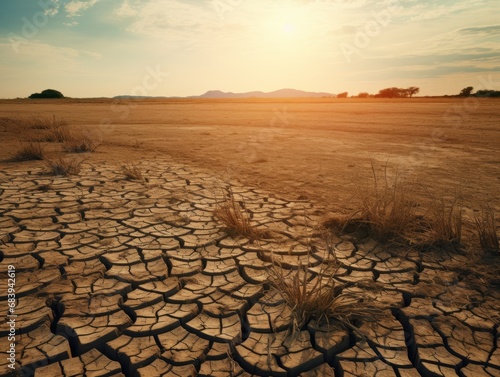 Unveiling Nature's Contrasts: An Exploration of Drought and Resilience Generative AI