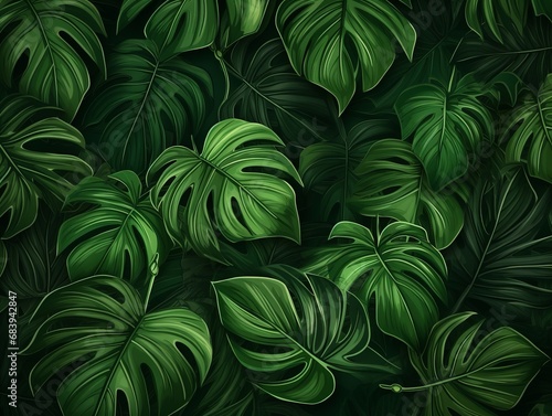 Immerse Yourself in Lush Greenery: Explore the Beauty of a Tropical Paradise! Generative AI