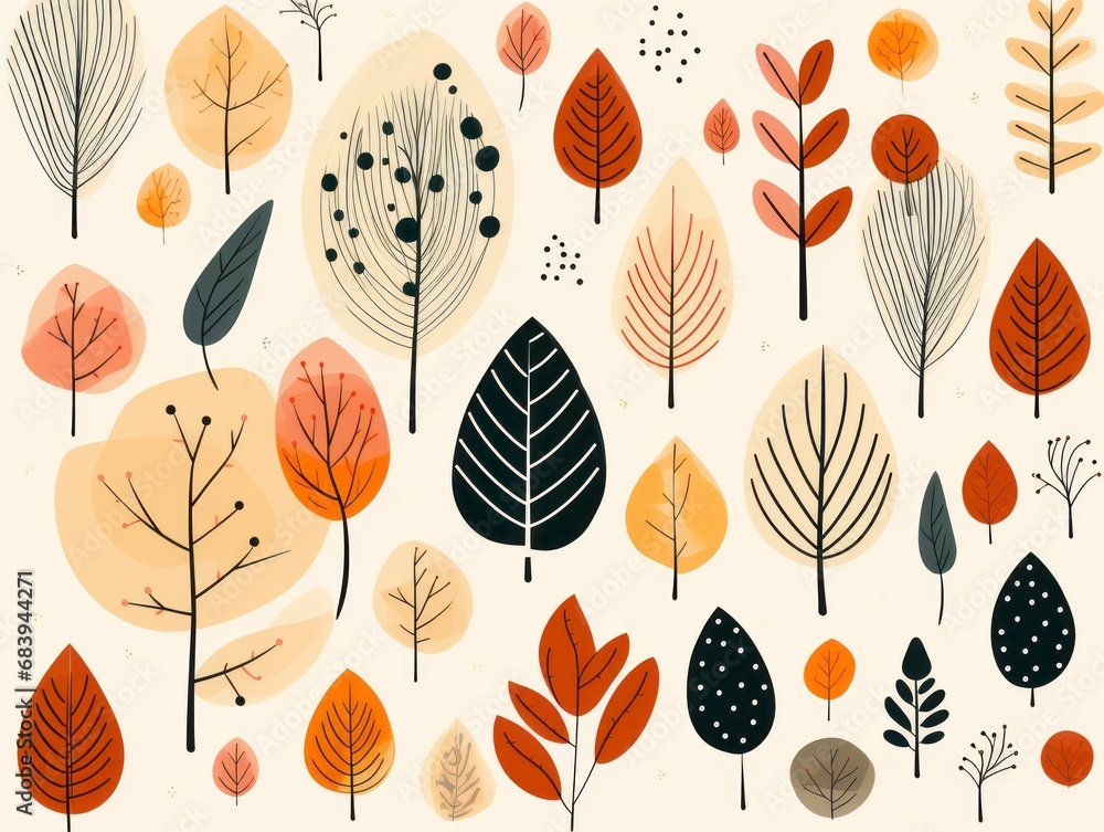 Experience the Vibrant Magic of Fall with Our Exclusive Autumn Leaves & Trees Vector Design Generative AI Experience the Vibrant Magic of Fall with Our Exclusive Autumn Leaves & Trees Vector Design Generative AI