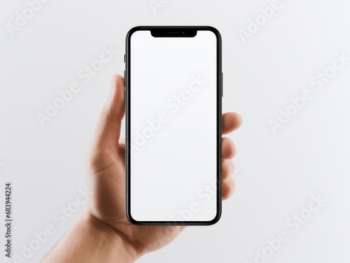 Exclusive Sneak Peek  Stunning White Screen iPhone X in Hand - Experience Unmatched Technology  Generative AI