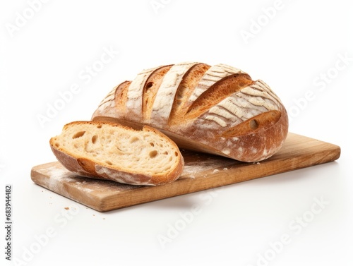 Indulge in the Delightful Simplicity of Perfectly Baked Bread – A Feast for Eyes! Generative AI