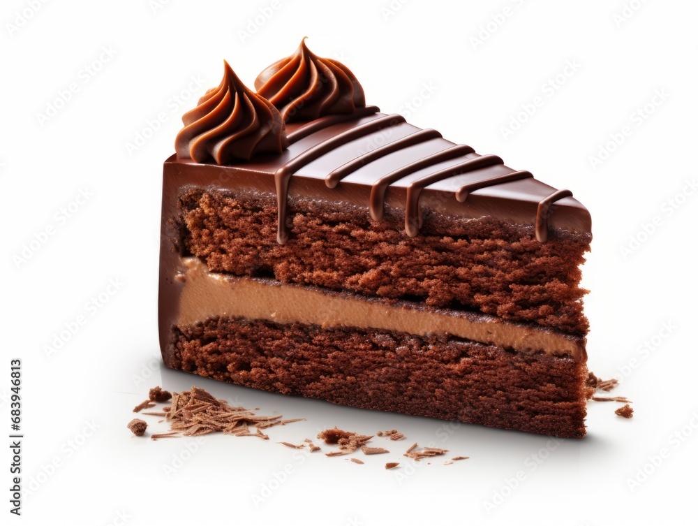 Indulge in this Heavenly Single Slice of Chocolate Cake: A True Isolated Delight! Generative AI Indulge in this Heavenly Single Slice of Chocolate Cake: A True Isolated Delight! Generative AI