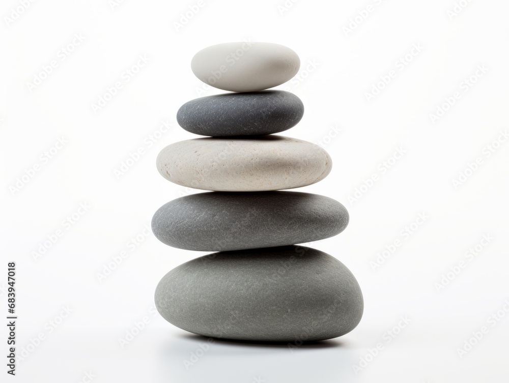 Experience the Tranquil Beauty of Perfectly Stacked Zen Stones Generative AI Experience the Tranquil Beauty of Perfectly Stacked Zen Stones Generative AI
