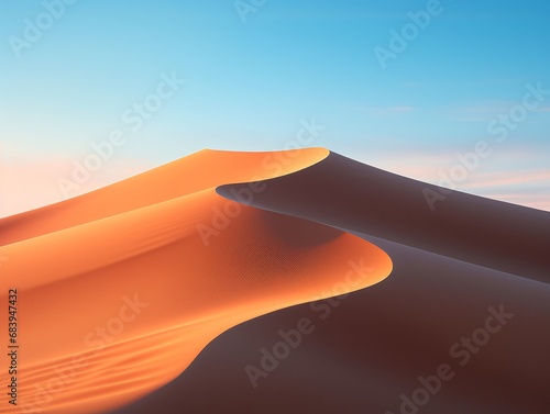 Unveiling the Majestic Splendor  The Sahara Desert s Dunes Generative AI