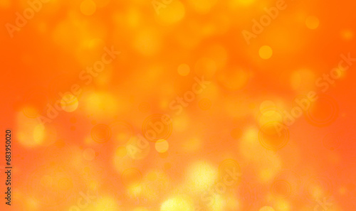 Orange bokeh background for seasonal, holidays, event celebrations and various design works
