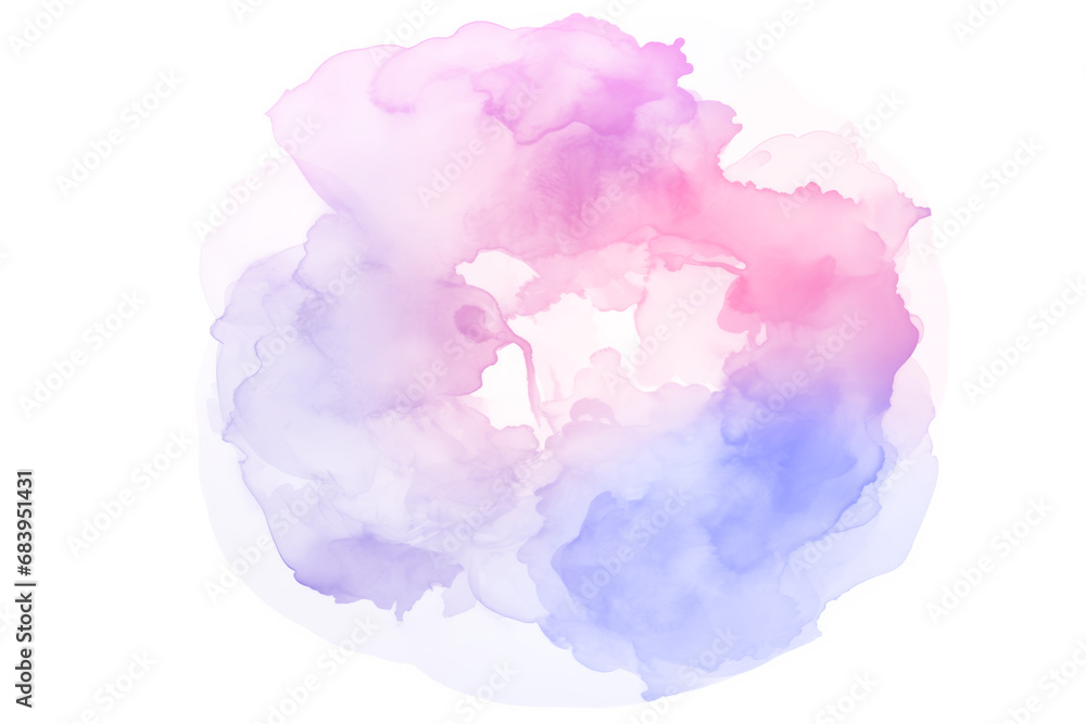 Abstract pink and purple watercolor background, shape, design element. Colorful hand painted texture. abstract splash background