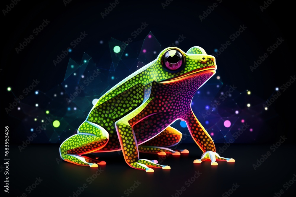 Obraz premium Illustration of a frog
