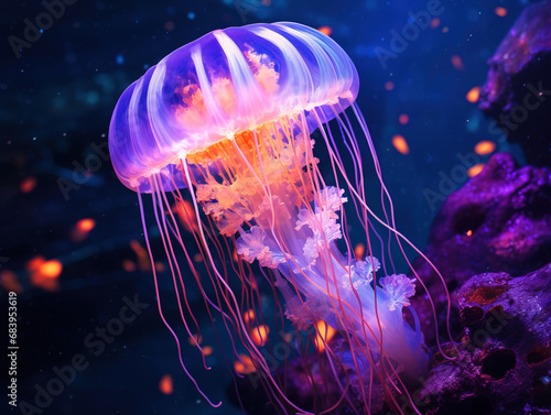Jelly fish in the sea © Boadicea