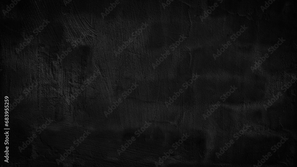 Abstract texture dark black old wall background as template, page or web banner - obrazy, fototapety, plakaty 