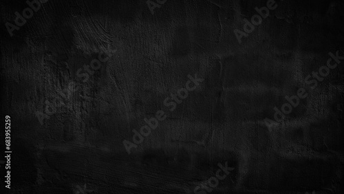 Abstract texture dark black old wall background as template, page or web banner © Aleksandr Matveev