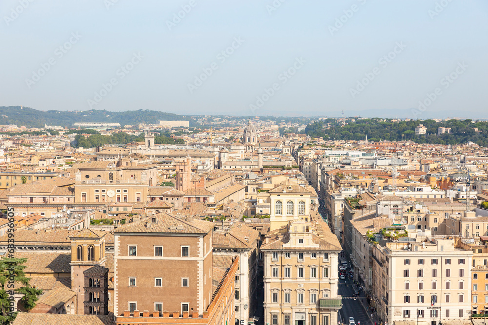 a view over the city of Rome, Lazio, Italy