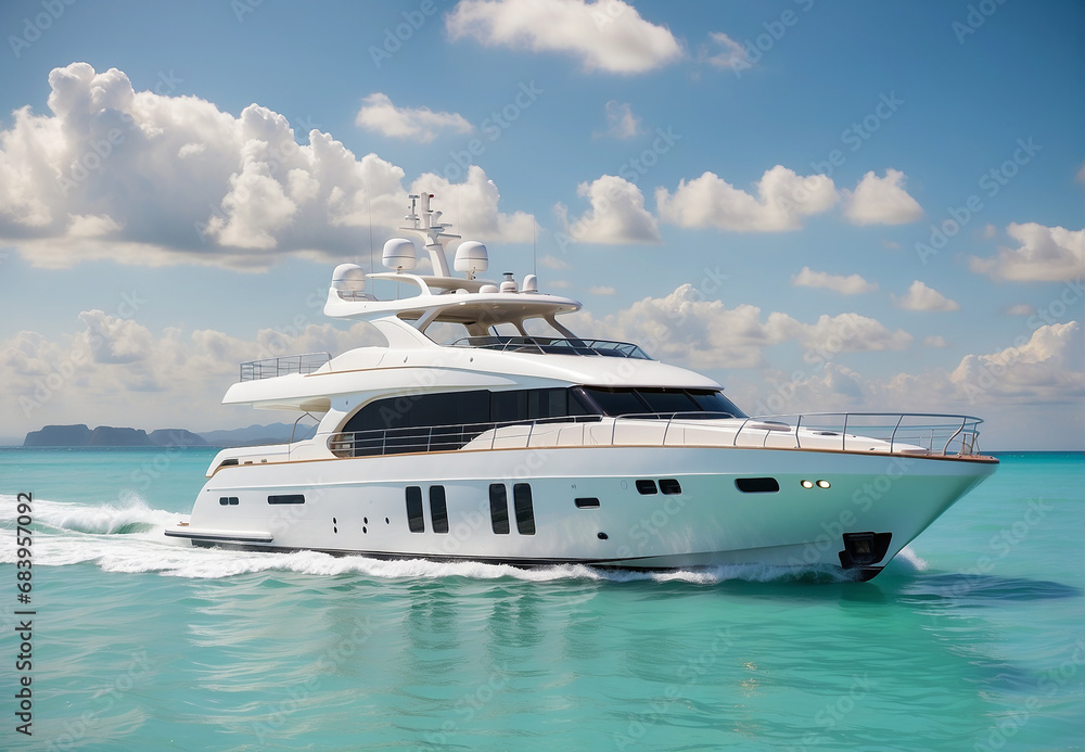 modern yacht sailing on the waves modern yacht sailing on the waves