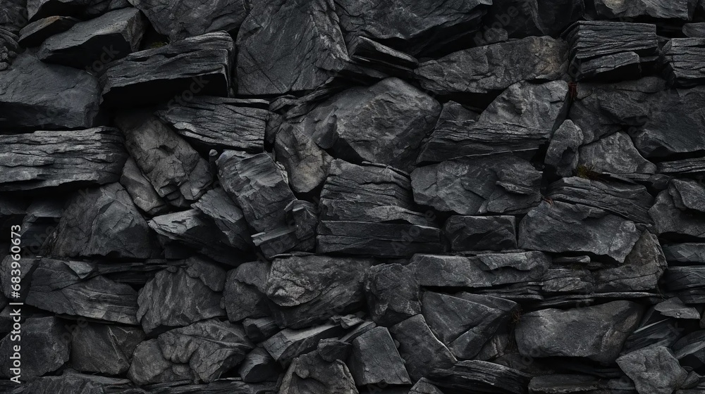 Dark stone texture, raw rock fragments Dark stone texture, raw rock fragments