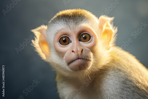 Common squirrel monkey portrait © Natalya